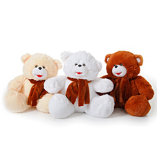 Муня - маленький мишка с шарфиком (45см)