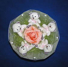 Букет из плюшевых мишек - доброе утро