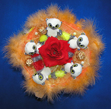 Букет из панд - маленькие панды