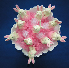 Букет из плюшевых мишек - доброе утро